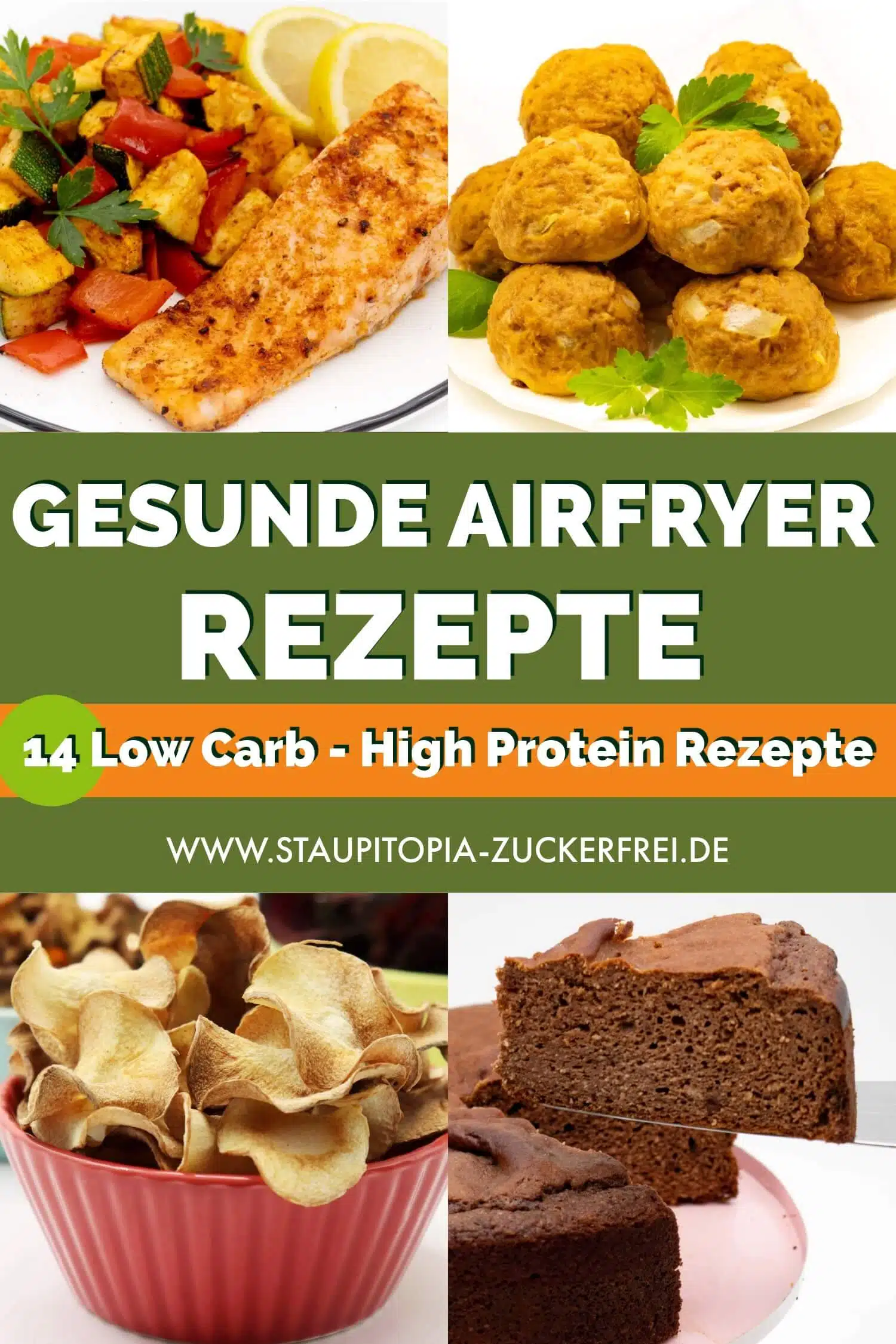 Gesunde Low Carb Rezepte für die Heißluftfritteuse proteinreich und gut zum Abnehmen