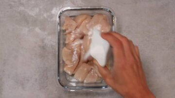 Hähnchenbrust aus dem Backofen: Mischen