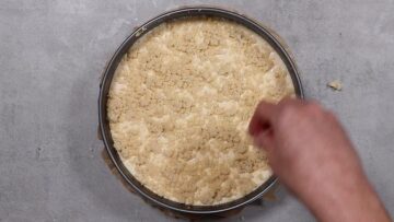 Käse Streuselkuchen ohne Zucker: Backen