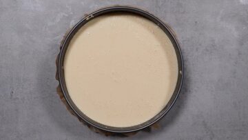 Käse Streuselkuchen ohne Zucker: Creme fertigstellen