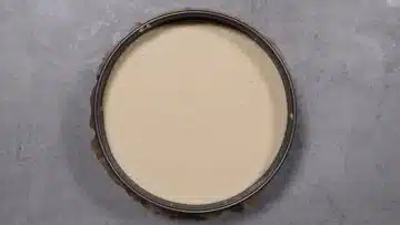 Käse Streuselkuchen ohne Zucker: Creme fertigstellen
