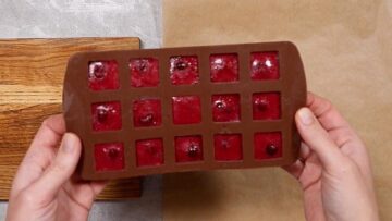 Kirschpralinen ohne Zucker: einfrieren