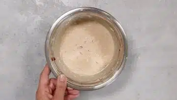 Low Carb Apfel Tassenkuchen: Rühren