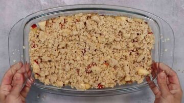 Low Carb Apple Crumble ohne Zucker: Backen