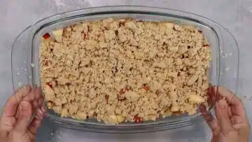 Low Carb Apple Crumble ohne Zucker: Backen