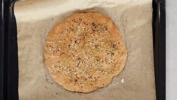 Low Carb Fladenbrot: Backen