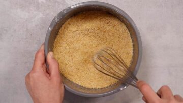 Low Carb Fladenbrot: Mischen