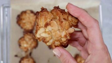 Low Carb Florentiner Plätzchen: Backen