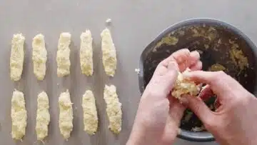 Low Carb Käsestangen: Formen