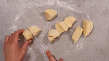 Low Carb Knödel: teilen