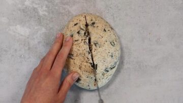 Low Carb Körnerbrot ohne Mehl formen