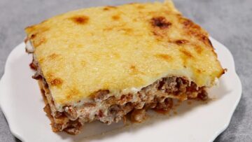 Low Carb Lasagne: Anrichten