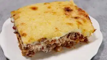 Low Carb Lasagne: Anrichten