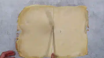 Low Carb Lasagne: Schneiden