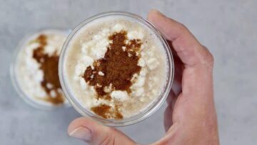 Low Carb Milchreis ohne Zucker: Anrichten und genießen