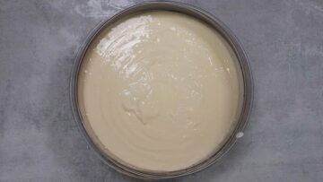 Low Carb russischer Zupfkuchen ohne Zucker Käsekuchencreme anrühren