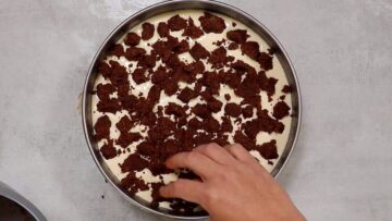 Low Carb russischer Zupfkuchen ohne Zucker Zupfen verteilen