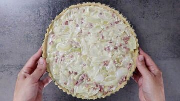 Low Carb Zwiebelkuchen ohne Mehl: Backen
