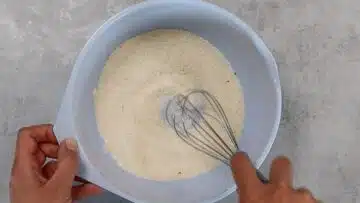 Mandarinen Schmand Kuchen ohne Zucker: Mischen