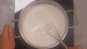 Mohn Streuselkuchen ohne Zucker: Mohnpudding kochen