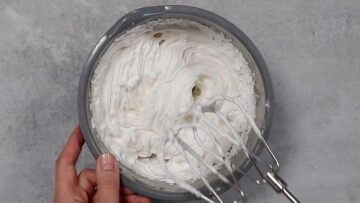 Protein Cookies selber machen Eiweiß steif schlagen