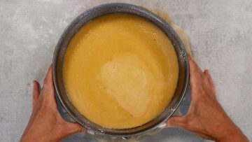 Mandarinen Schmand Kuchen ohne Zucker: backen