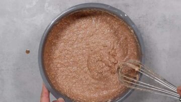 Schokoauflauf ohne Zucker: Unterheben