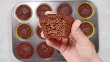 Schokomuffins ohne Zucker: Abkühlen