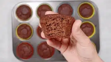 Schokomuffins ohne Zucker: Abkühlen