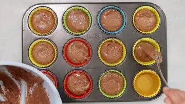 Schokomuffins ohne Zucker: Backen