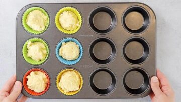 Zitronen Muffins ohne Zucker und Mehl: Backen