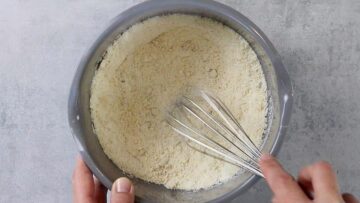 Zitronen Muffins ohne Zucker und Mehl: Mischen