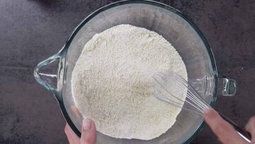 Zitronenkuchen ohne Zucker: Mischen