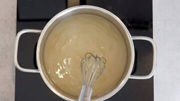 Zitronensirup selber machen ohne Zucker: Mischen