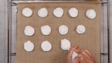 Baiser ohne Zucker: Aufspritzen