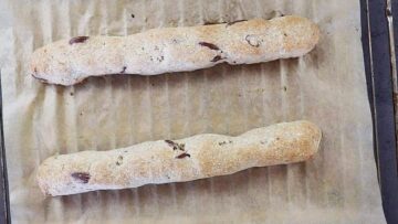 Cantuccini ohne Zucker: Vorbacken