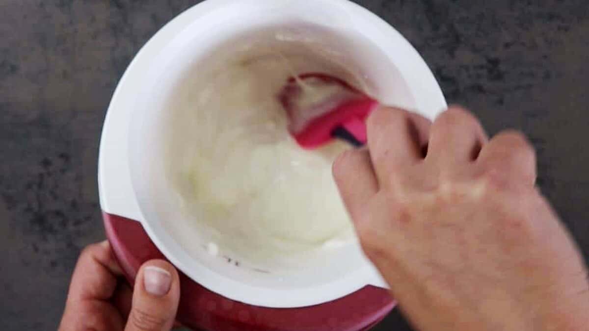 Eis ohne Zucker: Unterheben