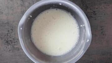 Eis ohne Zucker: Verrühren