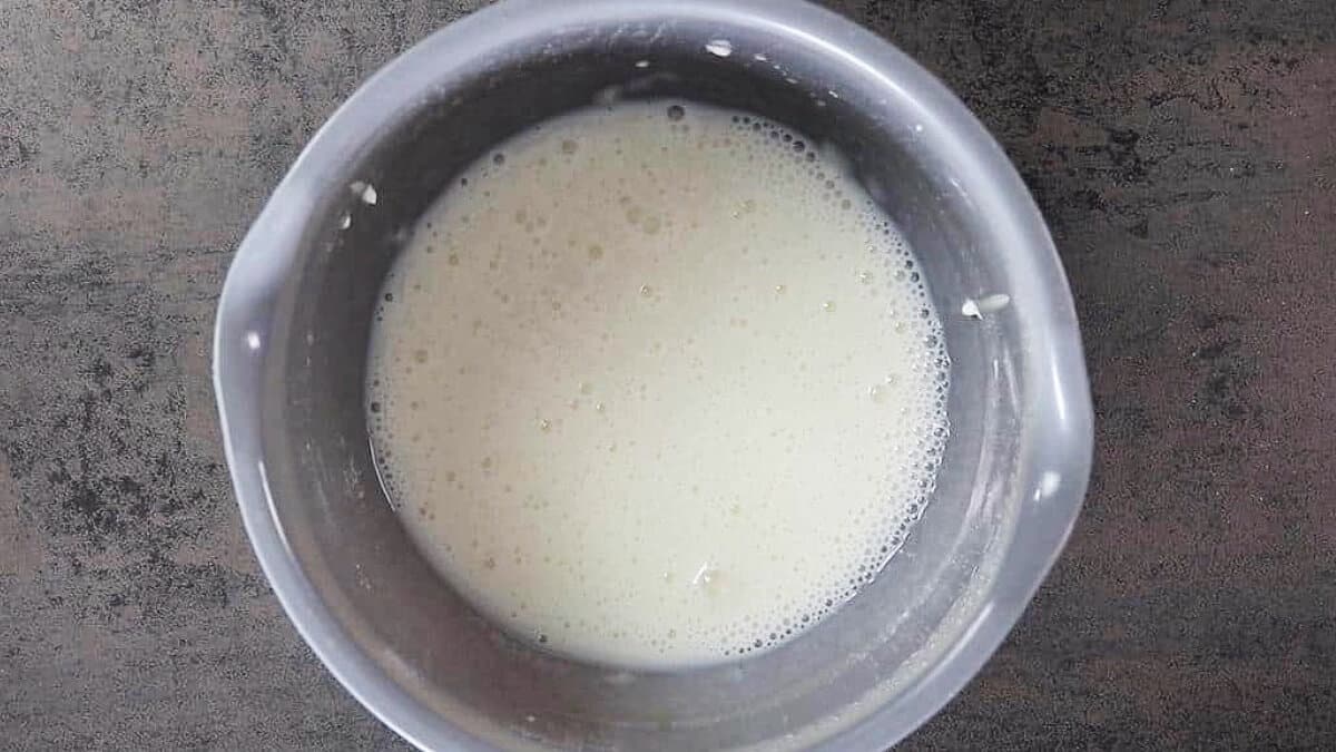 Eis ohne Zucker: Verrühren