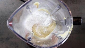 Erdnussbutter ohne Zucker: Vermischen