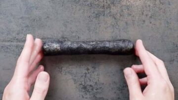 Gefüllte Mohn Plätzchen mit Marzipan: Formen