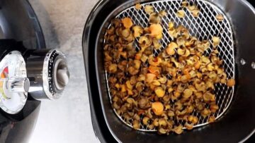 Gemüsechips in der Heißluftfritteuse: Möhren