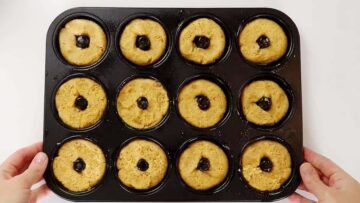 Gesunde Donuts ohne Zucker: Backen