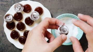 Glühweinbonbons selber machen ohne Zucker: Fertigstellen