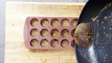 Glühweinbonbons selber machen ohne Zucker: Umfüllen