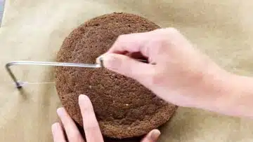 Glutenfreier Low Carb Tortenboden ohne Zucker: Schneiden