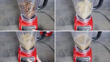 Haselnussmus selber machen: Pürieren