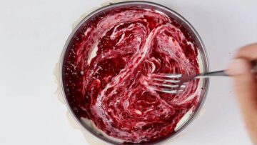 Joghurttorte ohne Zucker: Muster ziehen