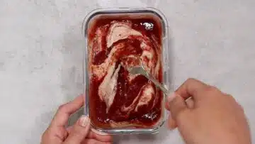 Kirscheis ohne Zucker: Umfüllen