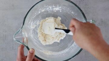 Kokosmakronen ohne Zucker: Unterheben